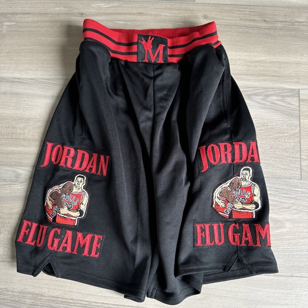 VINTAGE Mperial Sportswear Jordan Pippen‎ Bulls YOUTH KIDS Shorts XL Flu Game